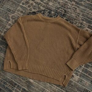American Eagle Outfitters Warm Brown Crew Neck Sweater